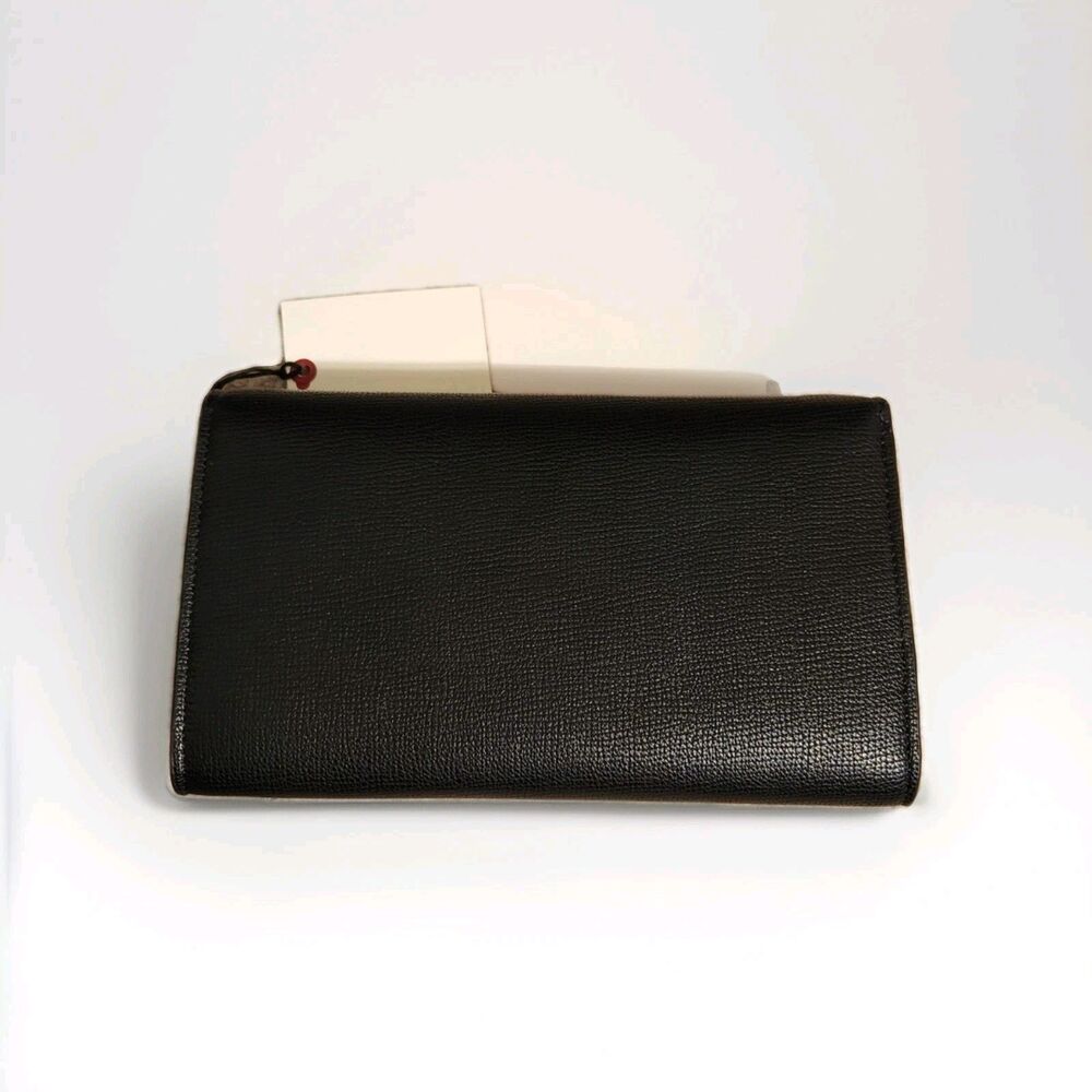 NWT Ted Baker Leather Clutch/Chain Crossbody Bag Black - Picture 7 of 8
